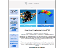 Tablet Screenshot of parachuteschool.com